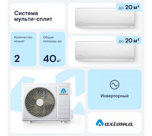 Мультисплит система Axioma ASB14M2Z1R/ASX07MHZ1R/ASX07MHZ1R Мультисплит система Axioma ASB14M2Z1R/ASX07MHZ1R/ASX07MHZ1R
