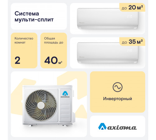 Мультисплит система Axioma ASB14M2Z1R/ASX07MHZ1R/ASX12MHZ1R Мультисплит система Axioma ASB14M2Z1R/ASX07MHZ1R/ASX12MHZ1R