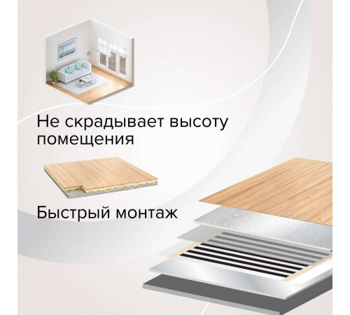 Теплый пол пленочный CALEO SILVER 220 Вт/м2 20,0 м2 Теплый пол пленочный CALEO SILVER 220 Вт/м2 20,0 м2
