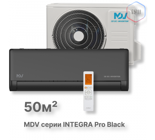 Инверторная сплит-система MDV серия INTEGRA Pro Black серия INTEGRA Pro Black MDSBI-18HRFN8/MDOAI-18HFN8 Инверторная сплит-система MDV серия INTEGRA Pro Black серия INTEGRA Pro Black MDSBI-18HRFN8/MDOAI-18HFN8
