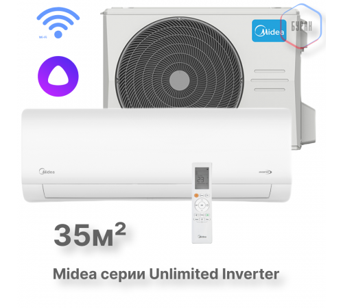 Настенная сплит-система Midea Unlimited Inverter MSAG2-12N8C2U-I/MSAG2-12N8C2U-O Настенная сплит-система Midea Unlimited Inverter MSAG2-12N8C2U-I/MSAG2-12N8C2U-O