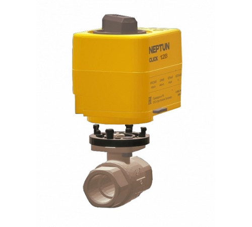 Шаровой кран с электроприводом Neptun PROFI CLICK 230В 1/2" Шаровой кран с электроприводом Neptun PROFI CLICK 230В 1/2"