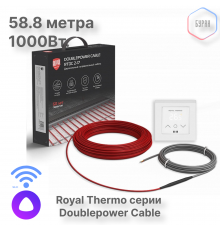 Кабель нагревательный Royal Thermo RTDC 2-17-1000 с терморегулятором RTS-16