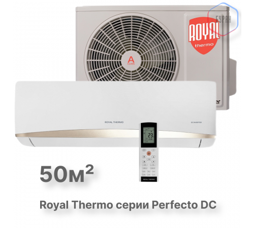 Сплит-система инверторного типа Royal Thermo Perfecto DC RTPI-18HN8 комплект Сплит-система инверторного типа Royal Thermo Perfecto DC RTPI-18HN8 комплект