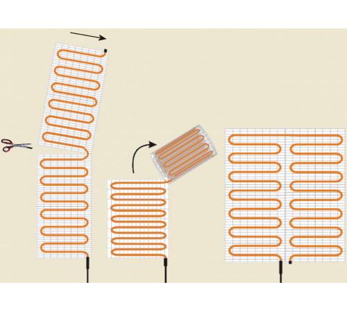 Теплый пол нагревательный мат 7 кв.м.