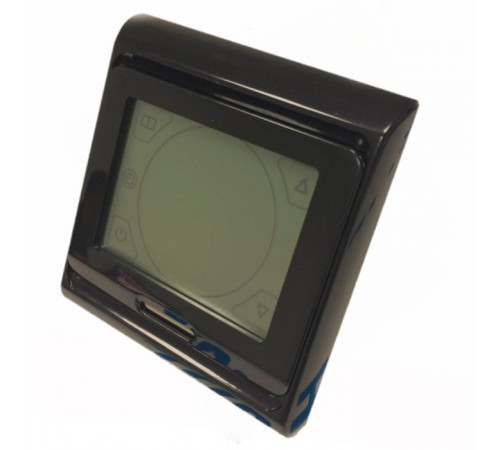 Терморегулятор комнатный/для теплого пола встраиваемый RTC 91.716 черный