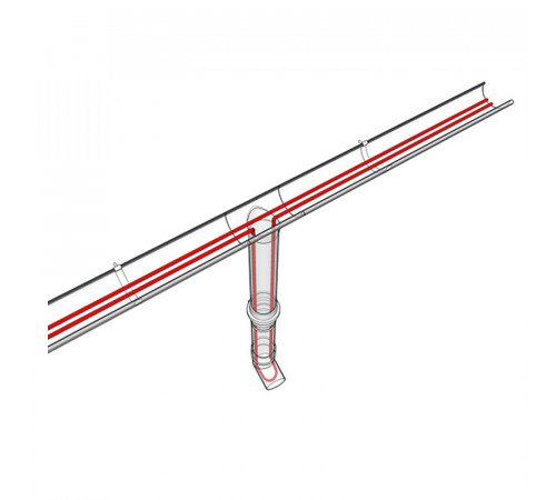 Греющий кабель для желобов и водостоков SRL 30-2 30 Вт (1м) комплект