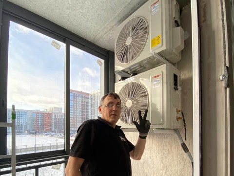 Скрытый монтаж кондиционеров Tosot Lyra X в двухкомнатной квартире 50 м² в Новосибирске — кейс компании «Буран»