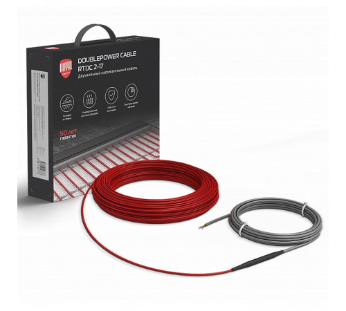 Кабель нагревательный Royal Thermo Doublepower Cable RTDC 2-17-400 (комплект) Кабель нагревательный Royal Thermo Doublepower Cable RTDC 2-17-400 (комплект)