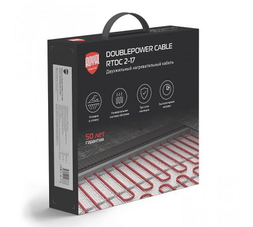 Кабель нагревательный Royal Thermo Doublepower Cable RTDC 2-17-400 (комплект) Кабель нагревательный Royal Thermo Doublepower Cable RTDC 2-17-400 (комплект)