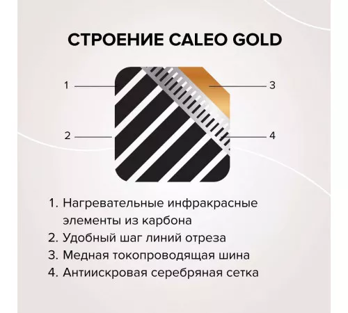 Теплый пол пленочный CALEO GOLD 170ВТ/м2 3,0 м2 Теплый пол пленочный CALEO GOLD 170ВТ/м2 3,0 м2