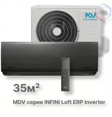 Инверторная сплит-система MDV серия INFINI Loft ERP Inverter  MDSALF-12HRFN8 / MDOALF-12HFN8