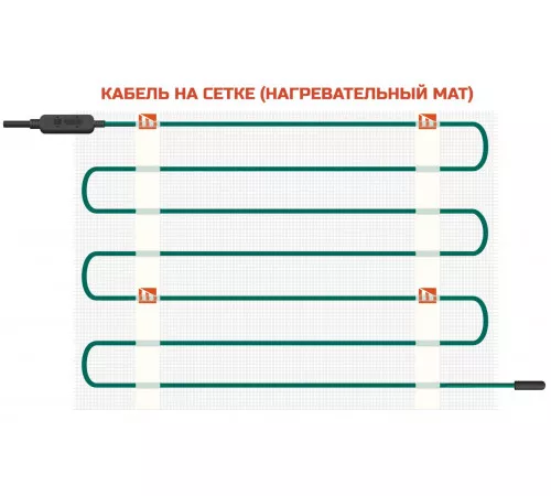 Нагревательный мат EASTEC ECM - 1,0 (1 кв.м.) Нагревательный мат EASTEC ECM - 1,0 (1 кв.м.)