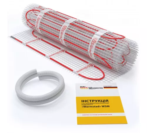 Нагревательный мат Warmstad WSM 1210 Вт 8,0 кв.м Нагревательный мат Warmstad WSM 1210 Вт 8,0 кв.м