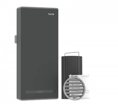 Компактная приточно вытяжная вентиляция VAKIO BASE SMART Серый космос (Space grey)