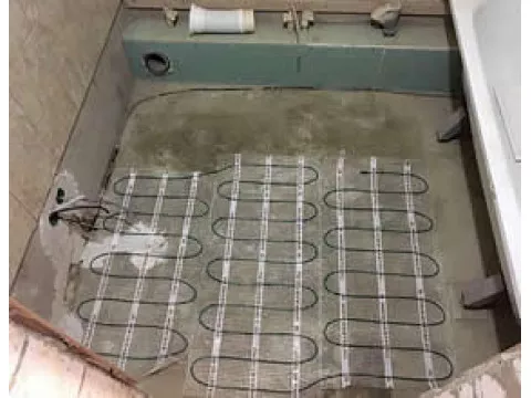На лоджии и в ванной теплые полы