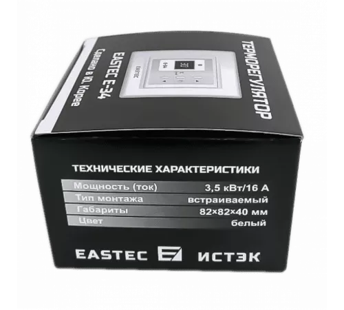 Терморегулятор EASTEC E-34 белый (Встраиваемый 3,5 кВт)