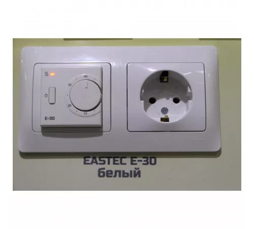 Терморегулятор EASTEC E-30 белый механический (Встраиваемый 3,5 кВт) Терморегулятор EASTEC E-30 белый механический (Встраиваемый 3,5 кВт)