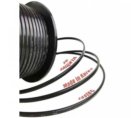 EASTEC GR 30-2 CR, M=30W (200м/рул.), греющий кабель с УФ защитой, пог.м.