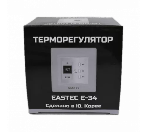 Терморегулятор EASTEC E-34 серебро (Встраиваемый 3,5 кВт) Терморегулятор EASTEC E-34 серебро (Встраиваемый 3,5 кВт)