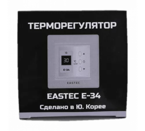 Терморегулятор EASTEC E-34 серебро (Встраиваемый 3,5 кВт) Терморегулятор EASTEC E-34 серебро (Встраиваемый 3,5 кВт)