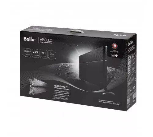 Конвектор электрический Ballu Apollo digital INVERTER Black Infinity BEC/ATI-2003 Конвектор электрический Ballu Apollo digital INVERTER Black Infinity BEC/ATI-2003